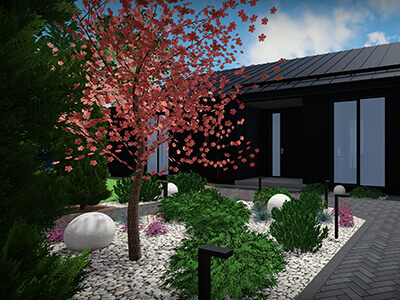 Väikese aia kujundamise hind.