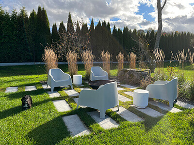 Astekividest istumisala rajamine.